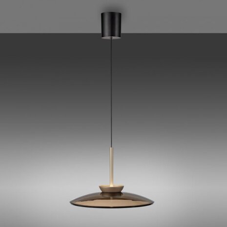 Neuhaus PURE Hängelampe E-Moon e-Lift Ø 50 cm, champagnerfarben