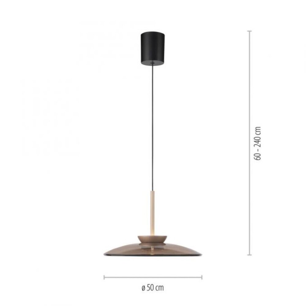 Neuhaus PURE Hängelampe E-Moon e-Lift Ø 50 cm, champagnerfarben
