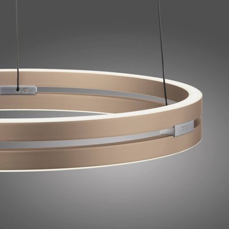 Neuhaus PURE Hängelampe E-Loop e-Lift Ø 50 cm mattgold Neuhaus PURE Hängelampe E-Loop e-Lift Ø 50 cm mattgold