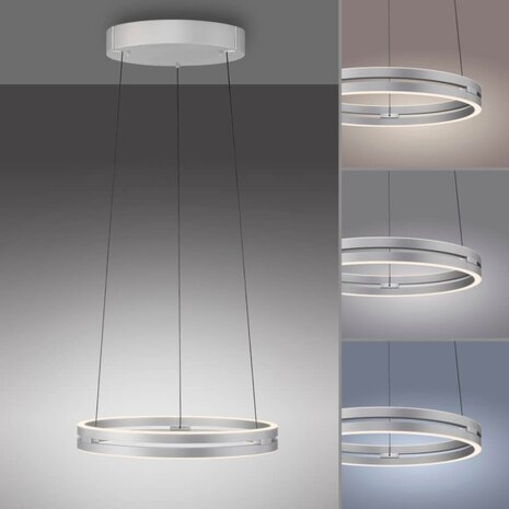 Neuhaus PURE Hängelampe E-Loop e-Lift Ø 50 cm matt verchromt Neuhaus PURE Hängelampe E-Loop e-Lift Ø 50 cm matt verchromt