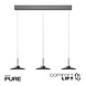 Neuhaus PURE Hängelampe Moon 3-flammig L 140 cm Komfortlift dunkelgrau Neuhaus PURE Hängelampe Moon 3-flammig L 140 cm Komfortlift dunkelgrau