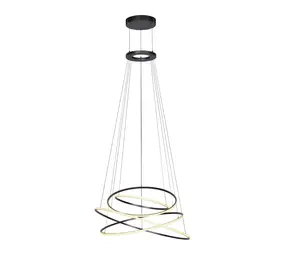 Neuhaus PURE Hängelampe E-Flying Rings Ø 110 cm, dunkelgrau