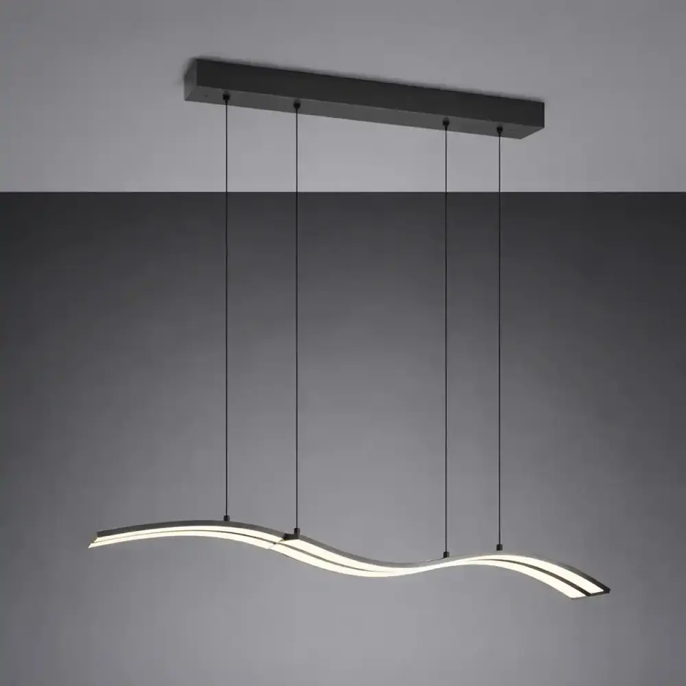 TRIO Select Hängelampe Spider e.move L 130 cm schwarz