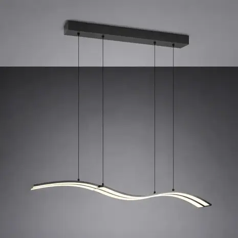 TRIO Select Hängelampe Spider e.move L 130 cm schwarz