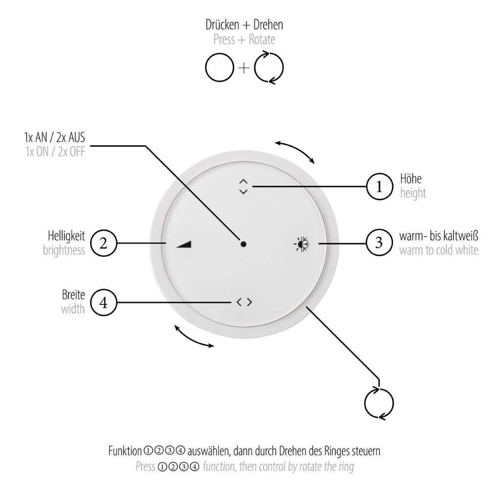 Neuhaus PURE Hängelampe e-Lift + e-Slide L 120-200 cm schwarz