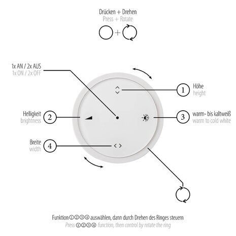 Neuhaus PURE Hängelampe e-Lift + e-Slide L 120-200 cm dunkelmetallbraun