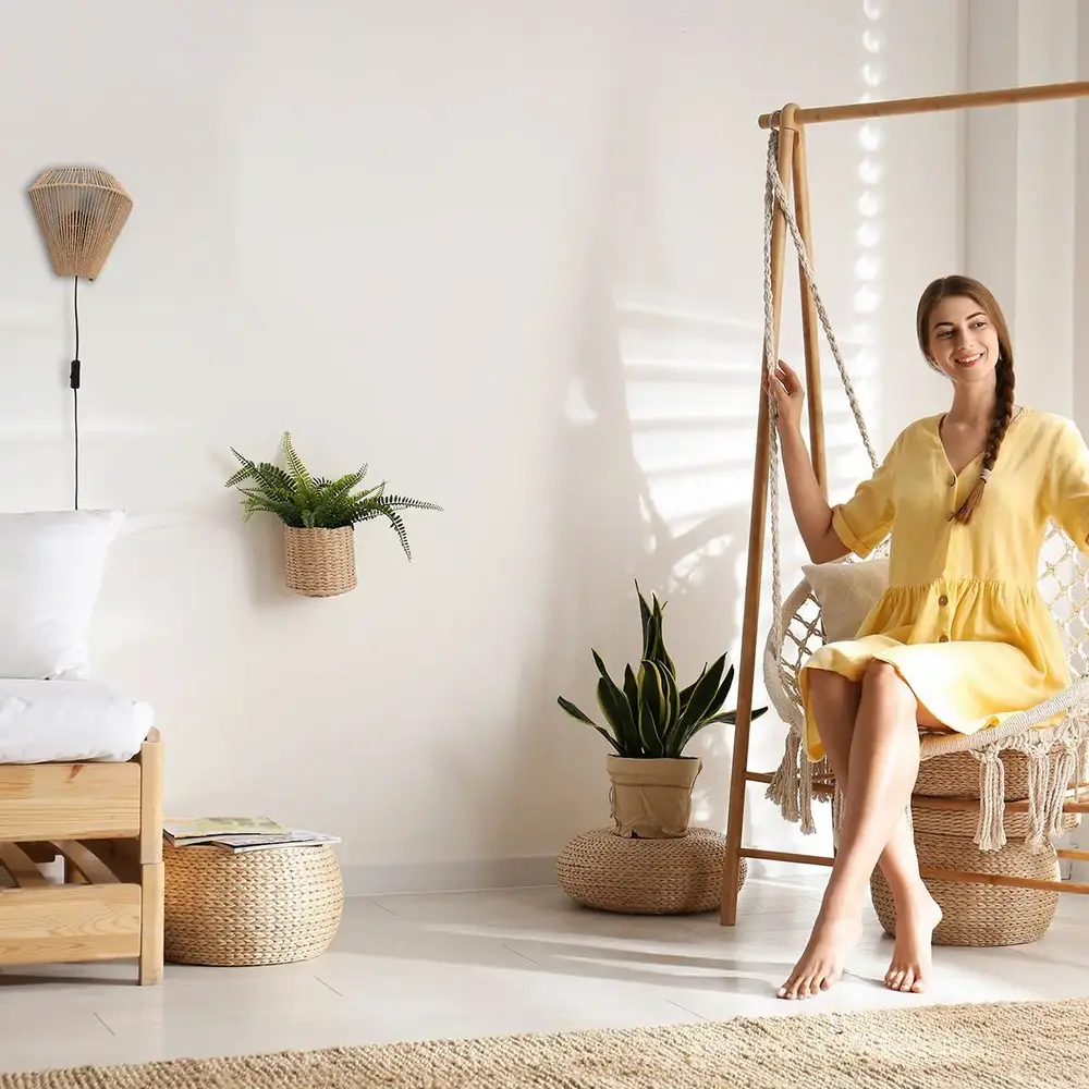 Steinhauer Wandleuchte Maze H 20 cm Creme