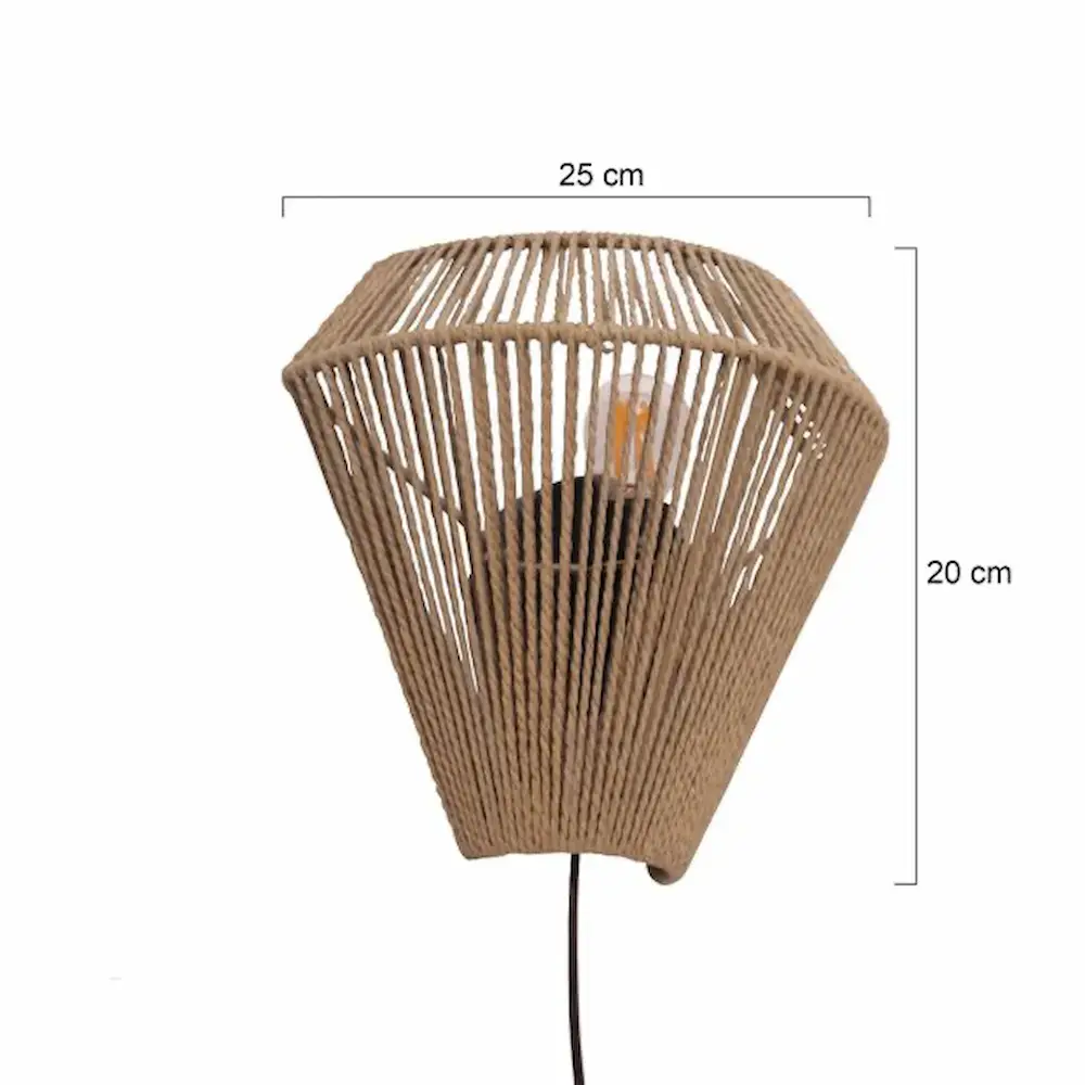 Anne Light & home Wandleuchte Maze H 20 cm Creme