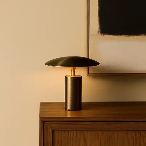 Expo Trading Tischleuchte Jess Ø 25 cm Bronze Expo Trading Tischleuchte Jess Ø 25 cm Bronze