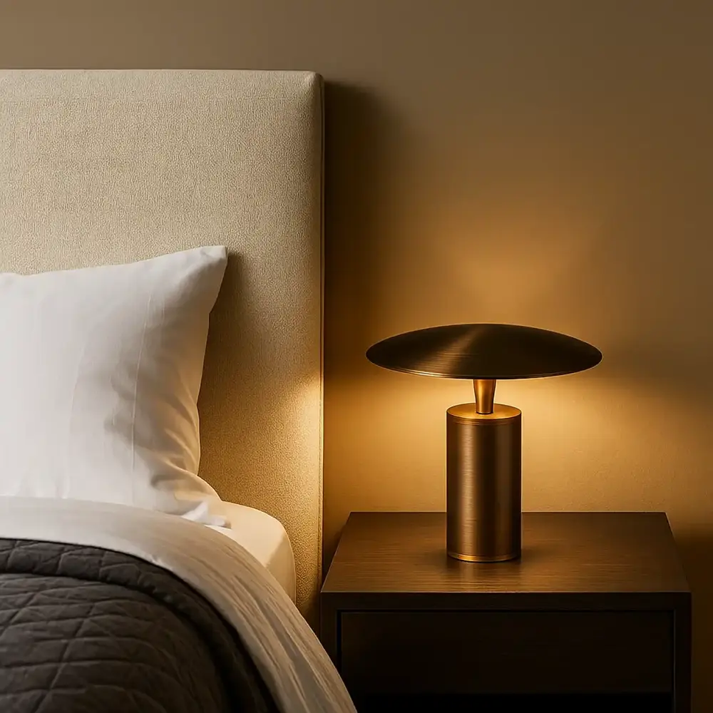 Expo Trading ETH Tischleuchte Jess Ø 25 cm Bronze