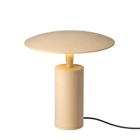 Expo Trading Tischlampe Jess Ø 25 cm cremefarben