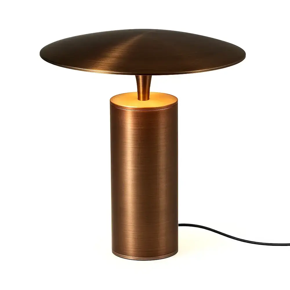 Expo Trading ETH Tischleuchte Jess Ø 30 cm Bronze