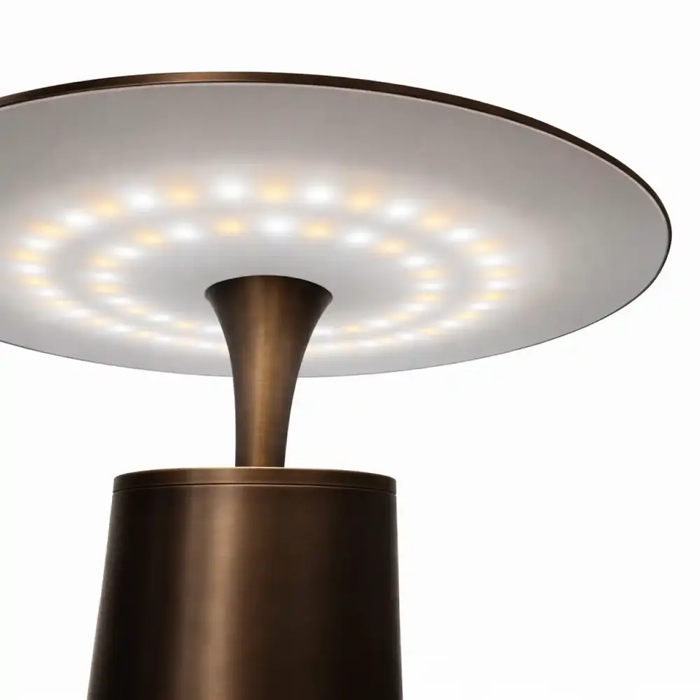 Expo Trading ETH Tischleuchte Jess Ø 30 cm Bronze