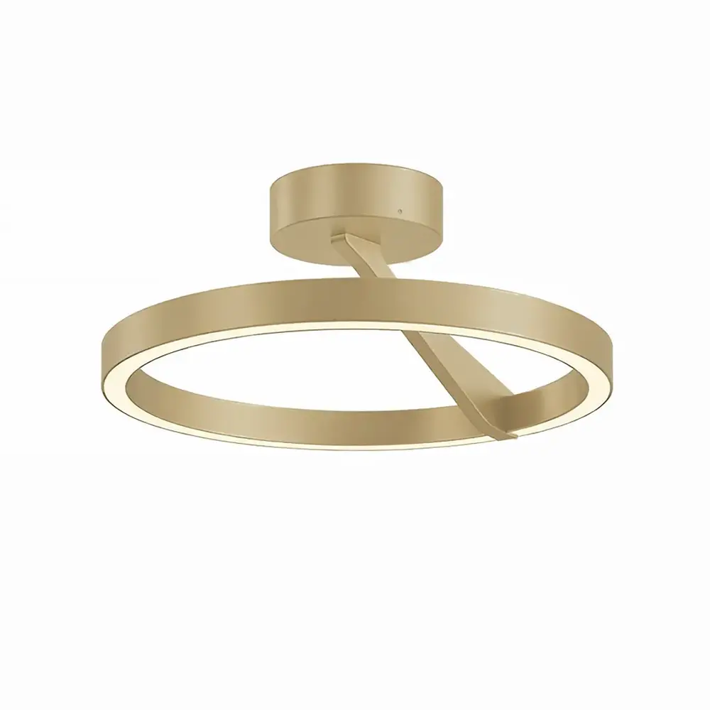 Artdelight Deckenleuchte Oregon up down Ø 33 cm champagner