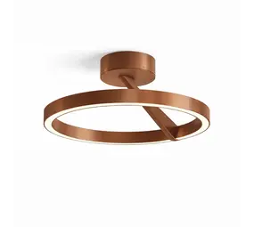 Artdelight Deckenleuchte Oregon up down Ø 33 cm Kupferbronze