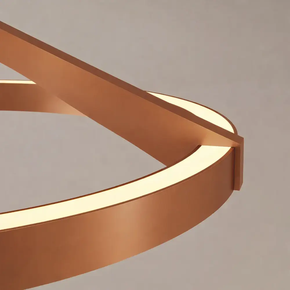 Artdelight Deckenleuchte Oregon up down Ø 33 cm Kupfer Bronze