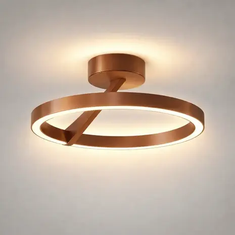 Artdelight Deckenleuchte Oregon up down Ø 33 cm Kupfer Bronze