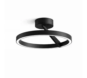 Artdelight Deckenleuchte Oregon up down Ø 33 cm schwarz