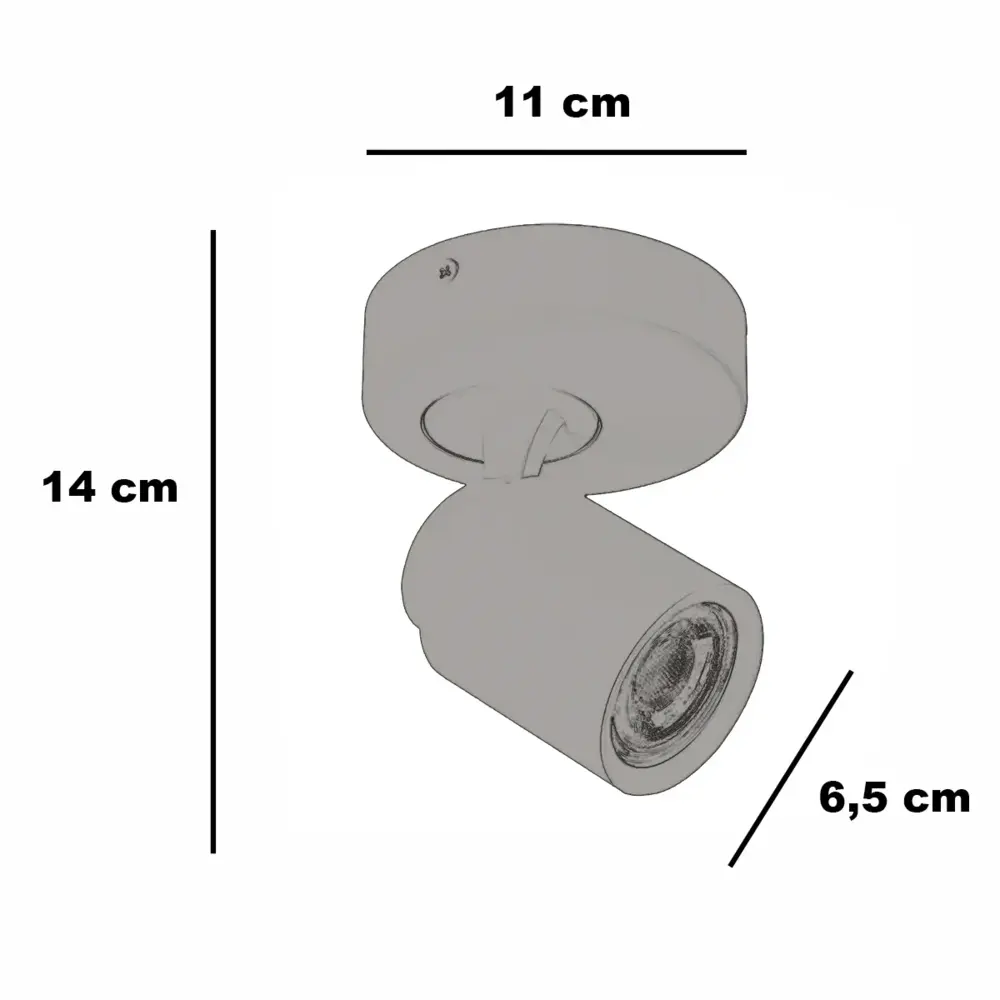 Freelight Spot Razza 1 Licht GU10 weiß