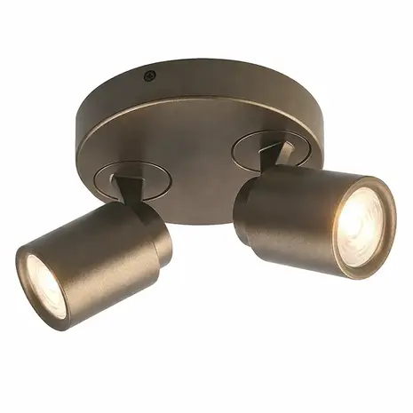 Freelight Spot Razza 2 lichts Ø 17 cm GU10 brons goud