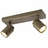 Freelight Spot Razza 2-flammig L 32 cm GU10 Bronze Gold Freelight Spot Razza 2-flammig L 32 cm GU10 Bronze Gold