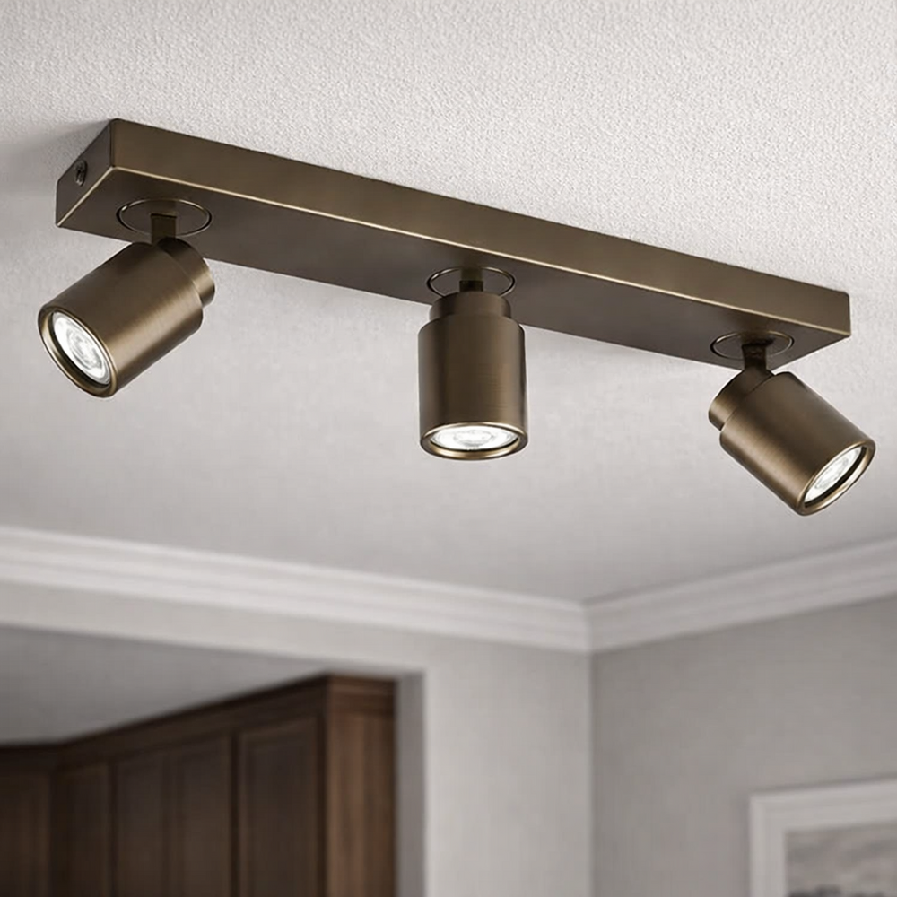 Freelight Spot Razza 3-flammig L 54 cm GU10 Bronze Gold