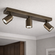 Freelight Spot Razza 3-flammig L 54 cm GU10 Bronze Gold