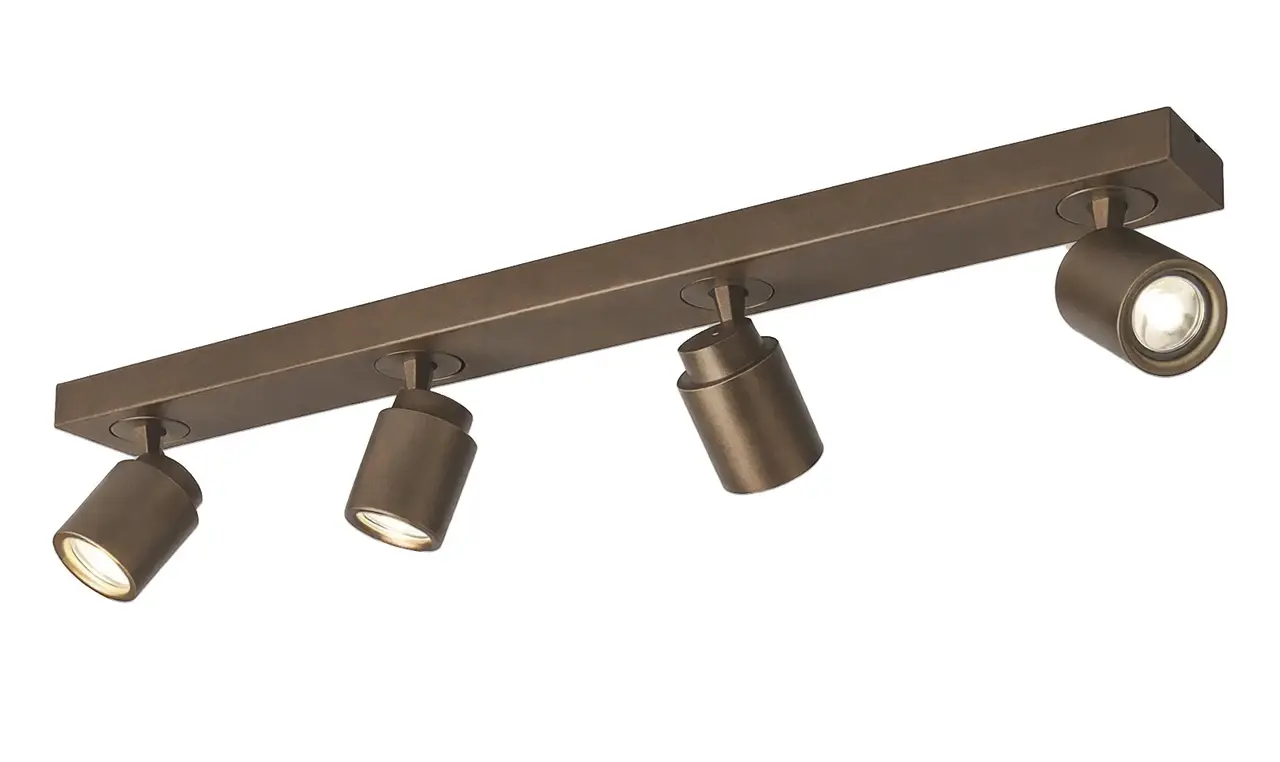 Freelight Spot Razza 4-flammig L 76 cm GU10 Bronze Gold