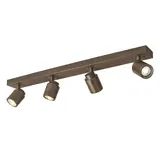 Freelight Spot Razza 4-flammig L 76 cm GU10 Bronze Gold Freelight Spot Razza 4-flammig L 76 cm GU10 Bronze Gold