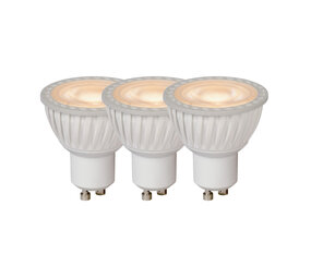 Lucide MR16 - LED Birne - Ø 5 cm - LED Dimb. - GU10 - 3x5W 3000K - Weiß - 3er Set Lucide MR16 - LED Birne - Ø 5 cm - LED Dimb. - GU10 - 3x5W 3000K - Weiß - 3er Set