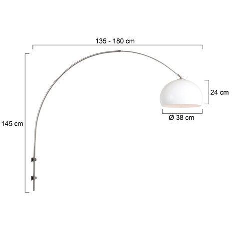 Steinhauer Wandleuchte Sparkled light 8200st Stahlschirm Kunststoff weiß Steinhauer Wandleuchte Sparkled light 8200st Stahlschirm Kunststoff weiß