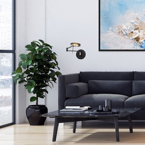 Steinhauer Steinhauer Wandleuchte turound LED 2734zw schwarz