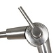 Steinhauer Wandleuchte prestige chic 8107 stahl schirm grau leinen