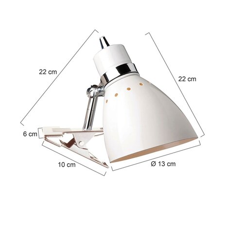 Steinhauer Spotklemmfeder 6827 weiß Steinhauer Spotklemmfeder 6827 weiß