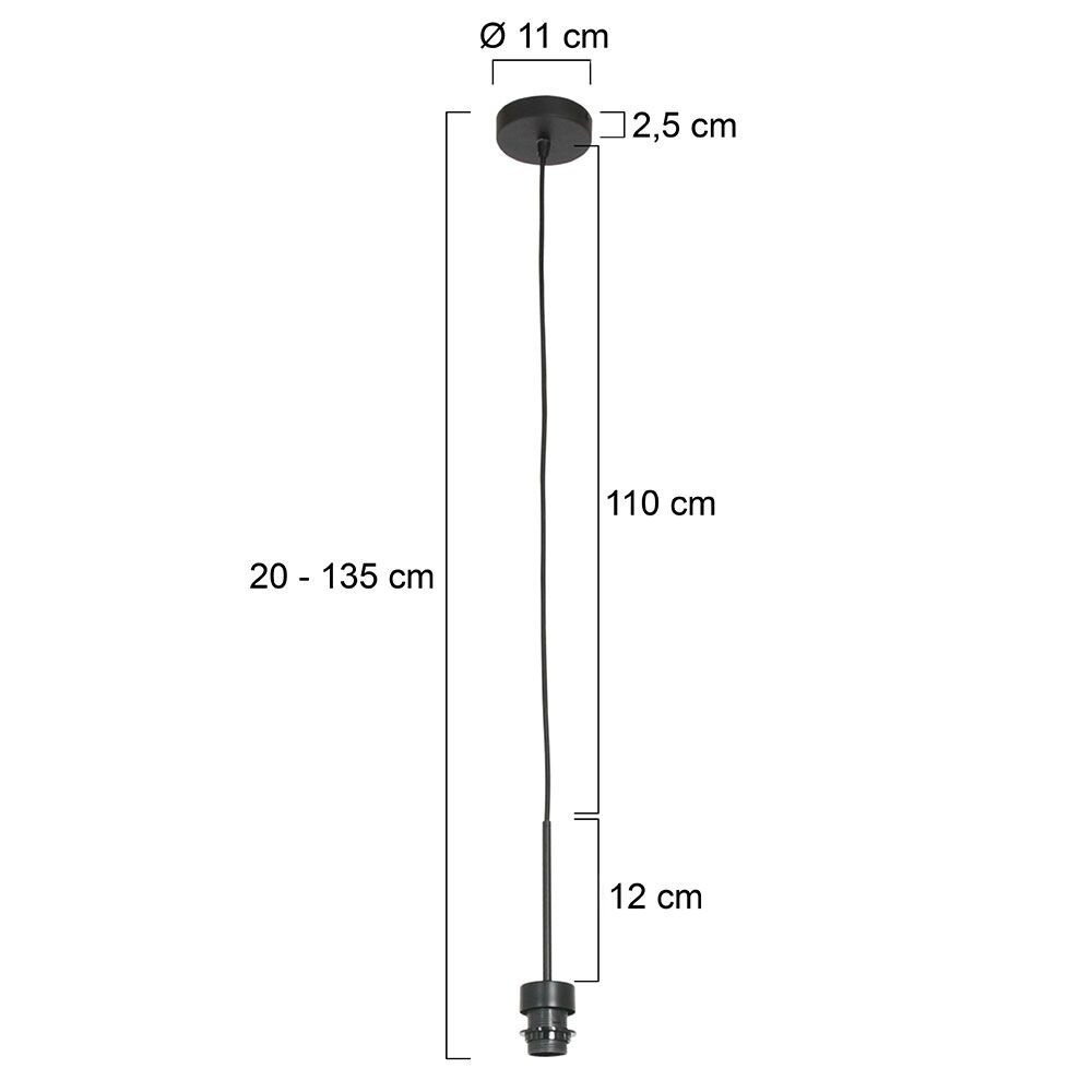 Steinhauer Hängeleuchte Sparkled light 3602 schwarz