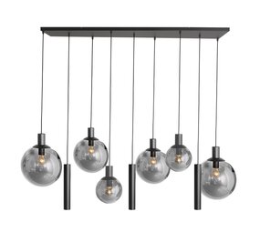 Steinhauer Hängeleuchte bollique L 140 cm B 25 cm 9 Lichter 3798 schwarz Steinhauer Hängeleuchte bollique L 140 cm B 25 cm 9 Lichter 3798 schwarz