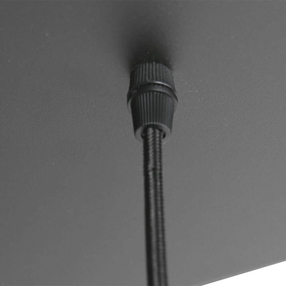 Steinhauer Hängeleuchte bollique L 140 cm B 25 cm 9 Lichter 3798 schwarz