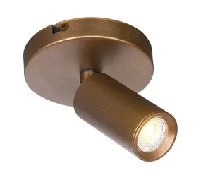 Freelight Spot Scolo 1 Licht Ø 10 cm Bronze Gold