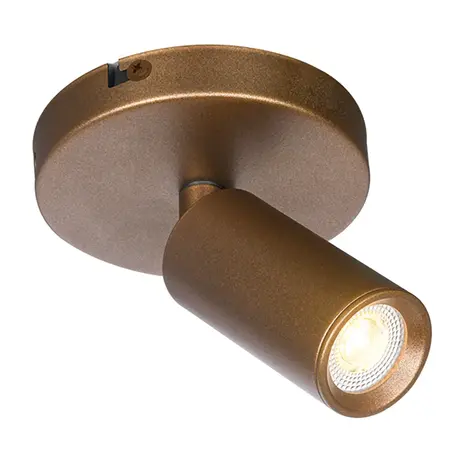 Freelight Spot Scolo 1 Licht Ø 10 cm Bronze Gold