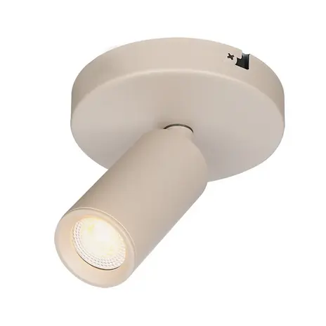 Freelight Spot Scolo 1 Licht Ø 10 cm beige