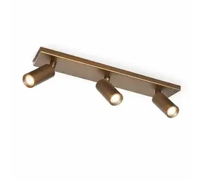 Freelight Spot Scolo 3-flammig L 46 cm Bronze Gold
