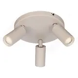 Freelight Spot Scolo 3-flammig Ø 18 cm beige