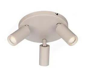 Freelight Spot Scolo 3-flammig Ø 18 cm beige