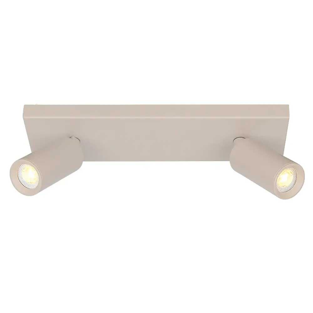 Freelight Spot Scolo 2-flammig L 28 cm beige
