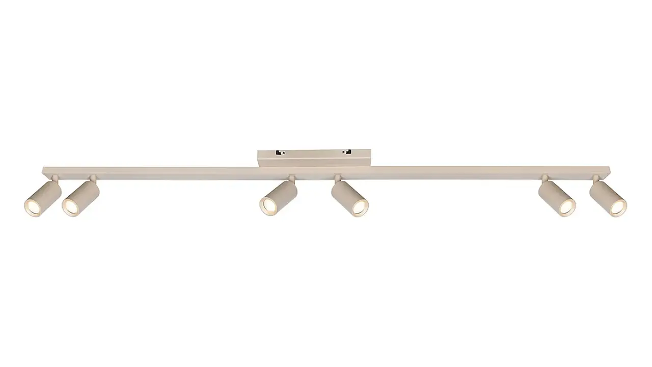 Freelight Spot Scolo 6-flammig L 119 cm beige