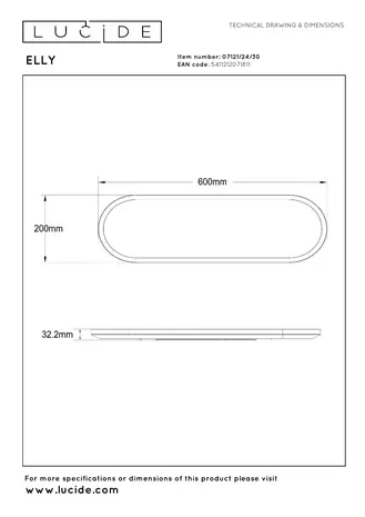 Lucide ELLY - Deckenleuchte - LED Dimb. - CCT - 1x24W 2700K/4000K - Opal Lucide ELLY - Deckenleuchte - LED Dimb. - CCT - 1x24W 2700K/4000K - Opal