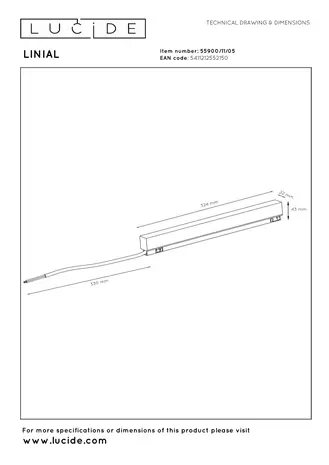 Lucide LINIAL Driver 200W - 1 Phase Schienensystem / Schienenbeleuchtung Champagne