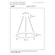 Lucide LIANE - Hängeleuchte - Ø 80 cm - LED - CCT - Rostbraun
