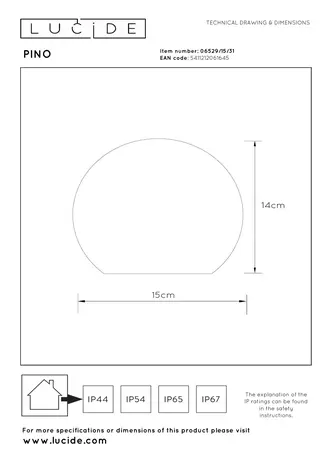 Lucide PINO – Wiederaufladbare Tischlampe für den Innen- und Außenbereich – Akku/Batterie – LED dimmbar – CCT – 1x1,5 W 2700 K/6500 K – IP65 – RGB – Weiß | Essential