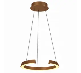 Freelight Hängelampe Cavallo Ø 50 cm Comfortlift Bronze Gold